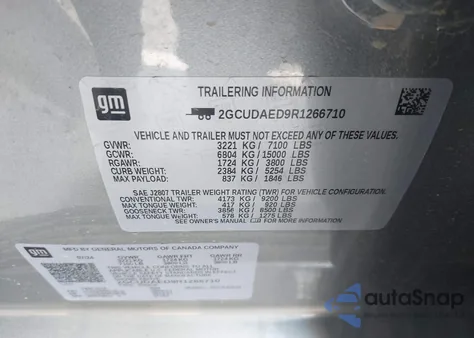 2024 Chevrolet Silverado 1500 4Wd Short Bed Wt из США, поврежденный, VIN 2GCUDAED9R1266710